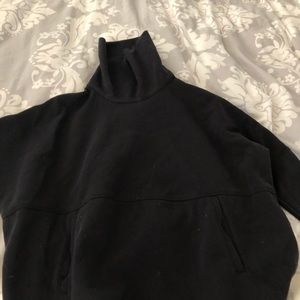 Black North Face poncho